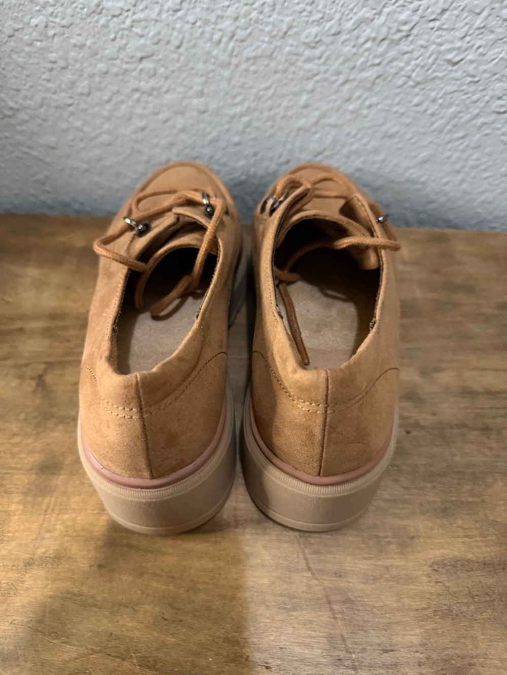 Dr. Scholl’s Womens Tan Platform Lace-Up Loafers size 7 NEW - Picture 7 of 7